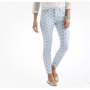 VINEYARD VINES MEDALLION PRINT DENIM MIDRISE SKINNY JEANS BLUE JAY size 6